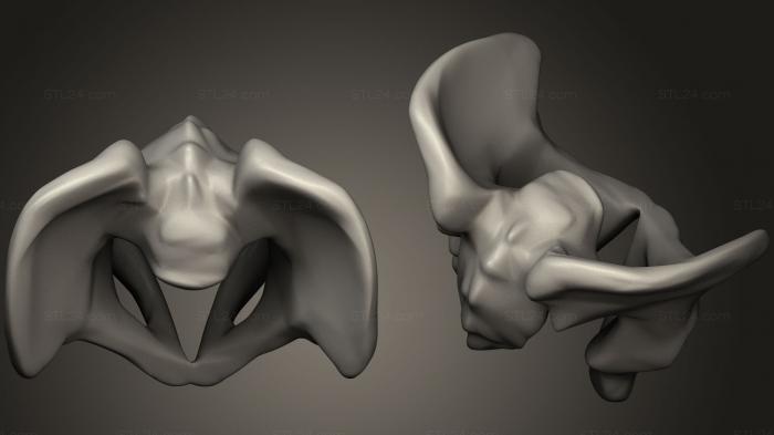 Anatomy of skeletons and skulls (Bones20, ANTM_0326) 3D models for cnc